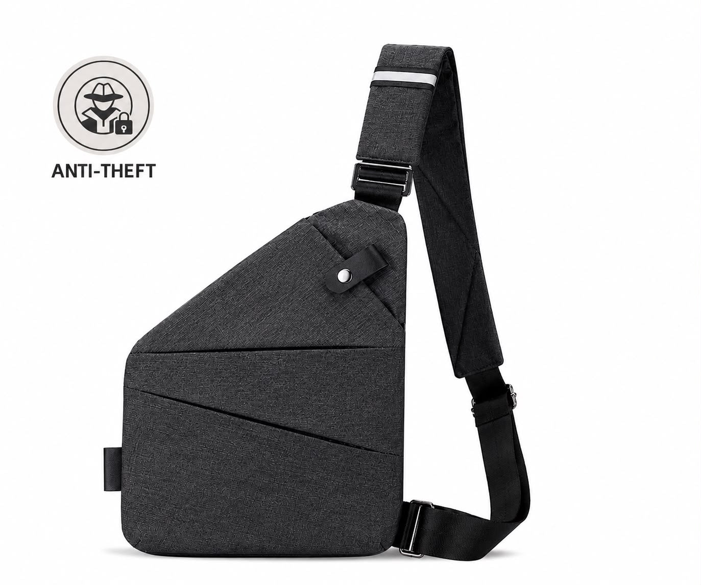 Vhelora Anti-Theft Crossbody Bag - Burgundy