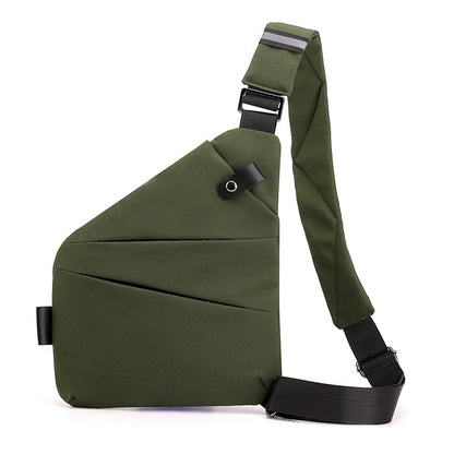 Oxford Mens Chest Bag Crossbody Shoulder Bag VELORA