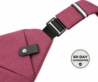 Vhelora Anti-Theft Crossbody Bag - Burgundy