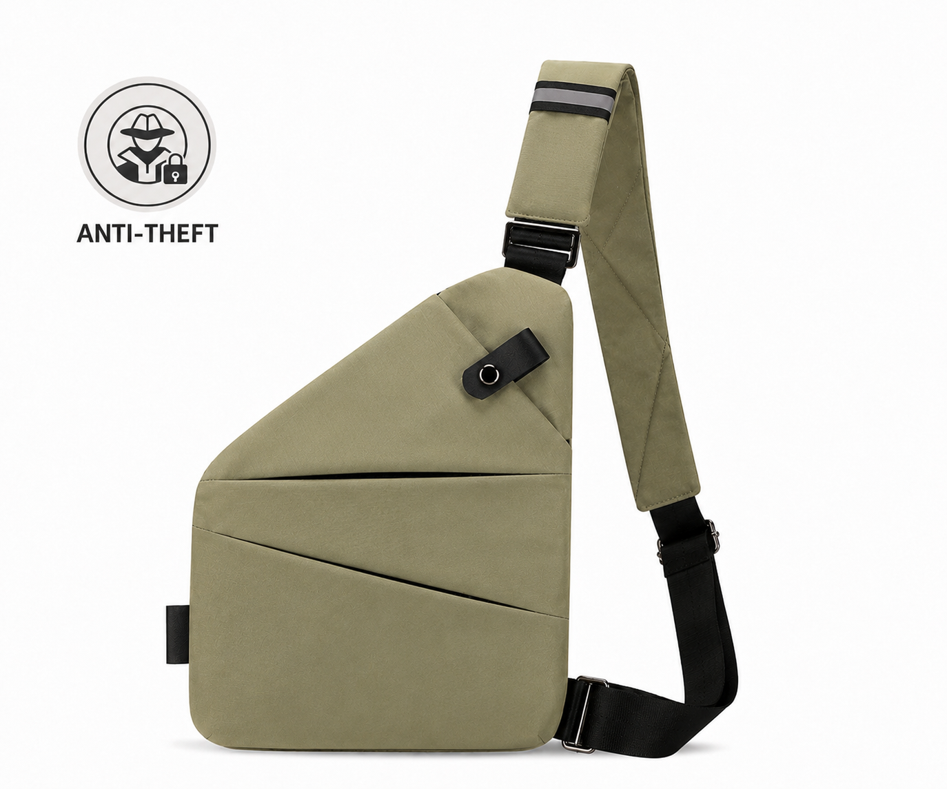 Oxford Mens Chest Bag Crossbody Shoulder Bag VELORA