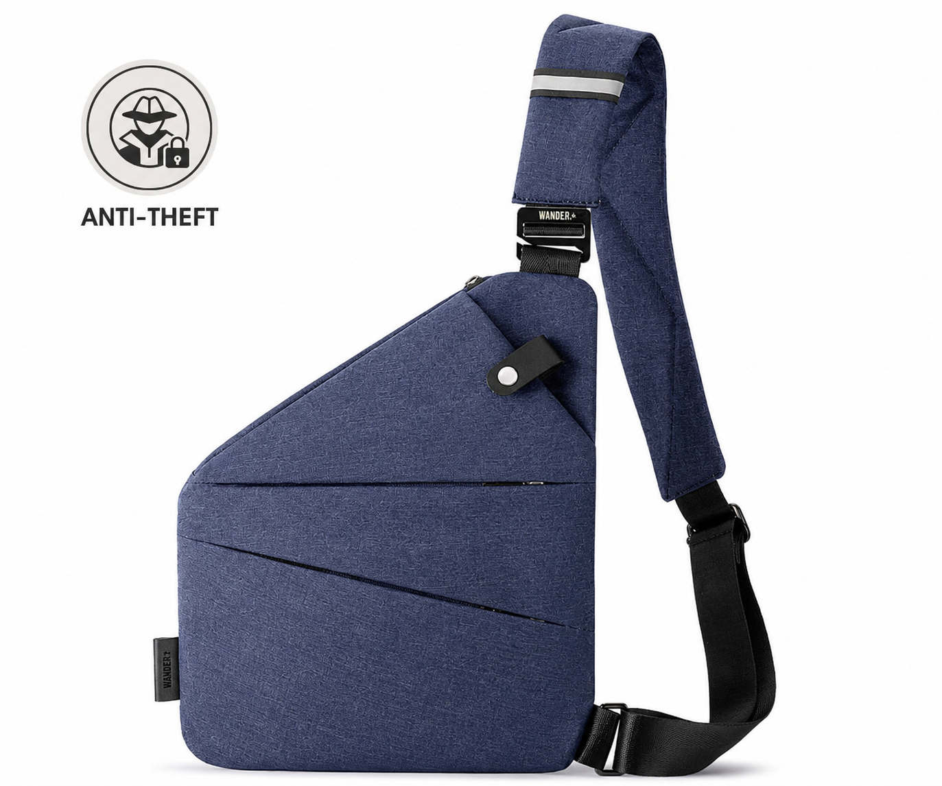 Oxford Mens Chest Bag Crossbody Shoulder Bag VELORA