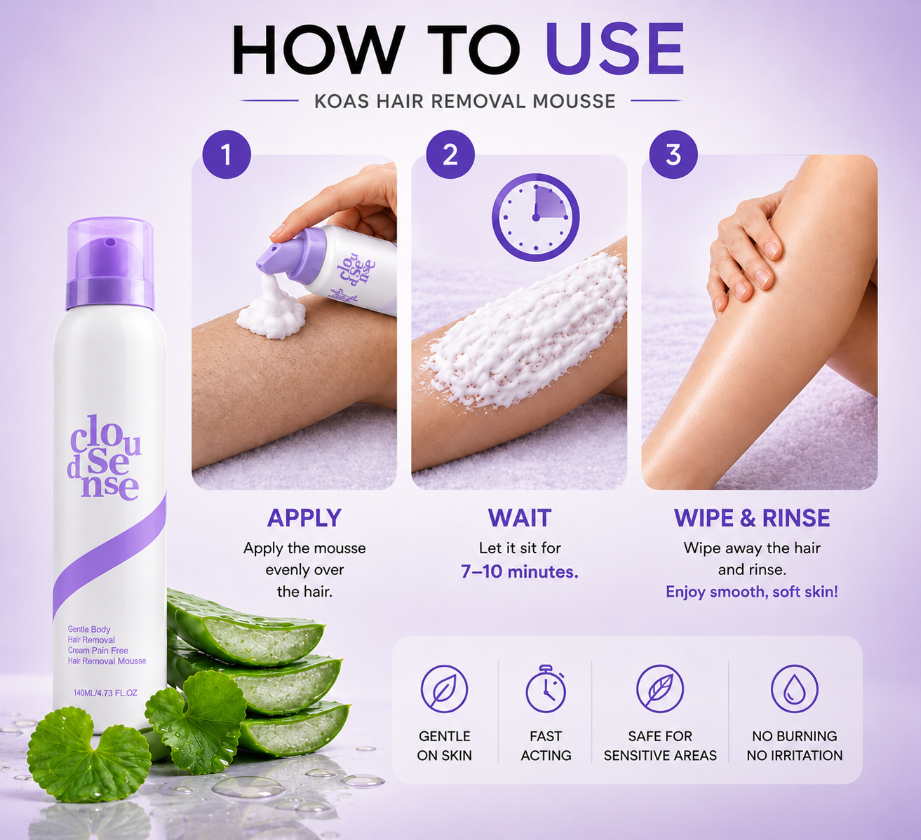 Koas Hair Removal Mousse VELORA