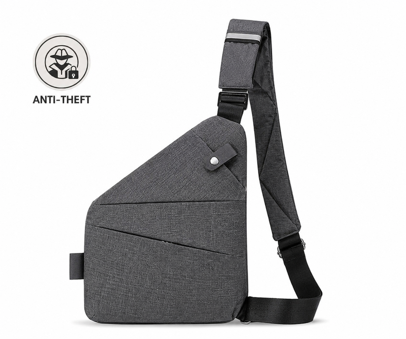 Oxford Mens Chest Bag Crossbody Shoulder Bag VELORA